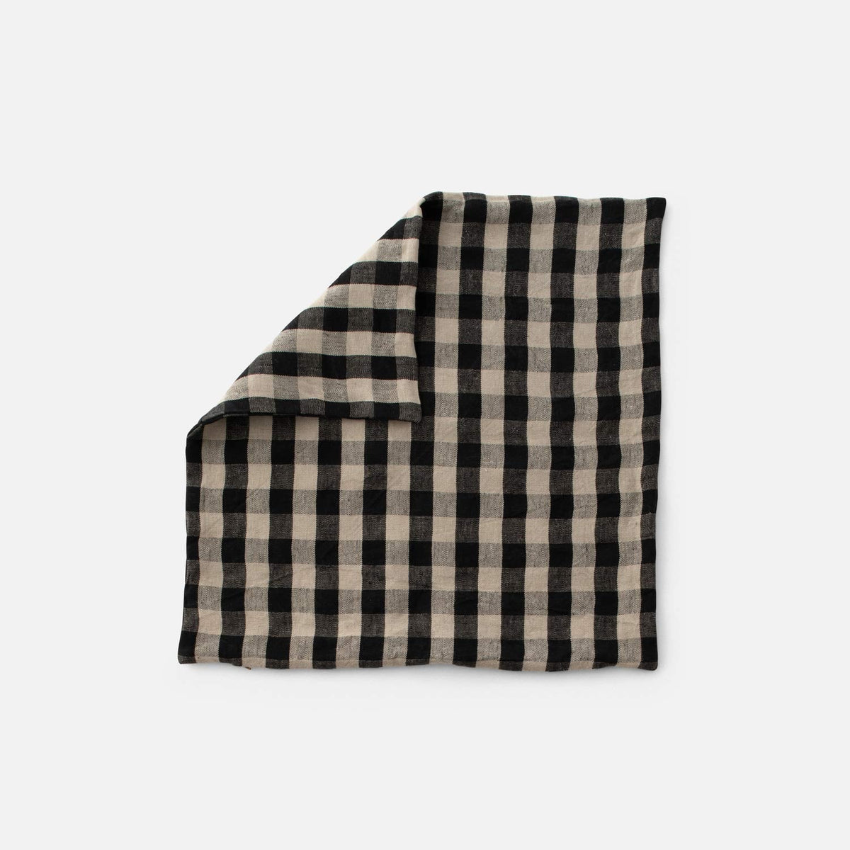 Linen Check Throw Pillow