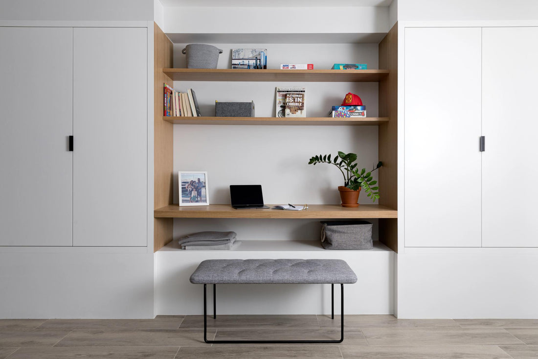 Large white cabinet.