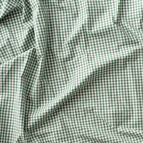 Sage Green Mini Gingham Shirting Fabric