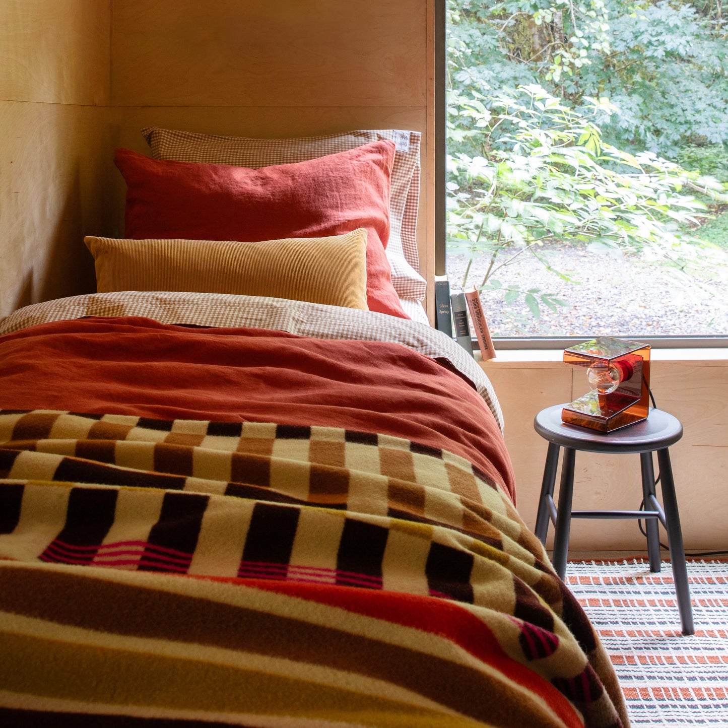 Linen Duvet Cover::paprika::Hover