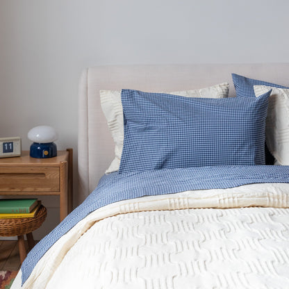 Gingham Percale Sheet Set