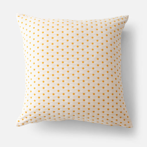 Polka Dot Pillow in Navy Blue Size Lumbar | Cover + Down Insert by Schoolhouse