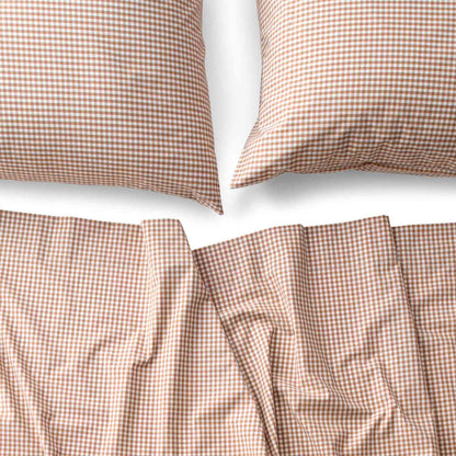 Gingham Percale Sheet Set