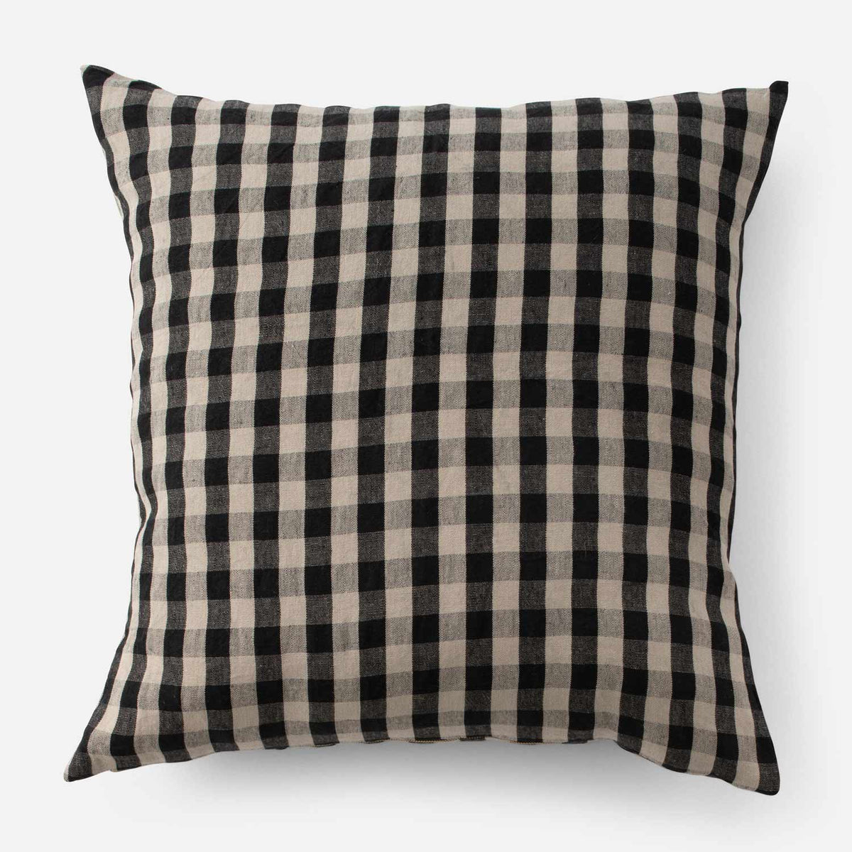 Linen Check Throw Pillow