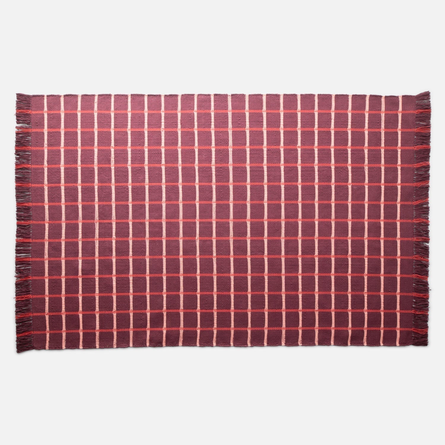 Grid Cotton Rug