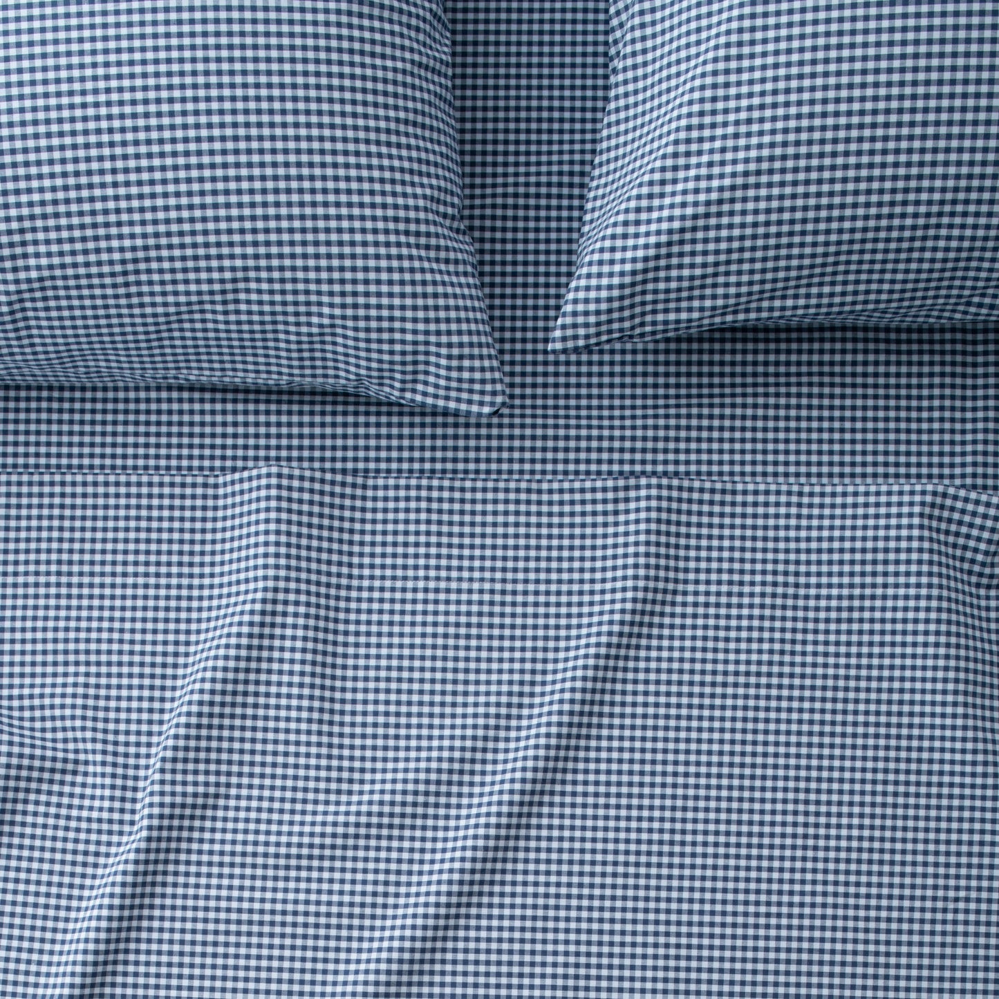 Gingham Percale Pillow Case, Set of 2