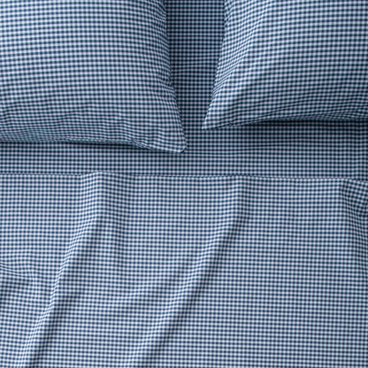 Gingham Percale Pillow Case, Set of 2