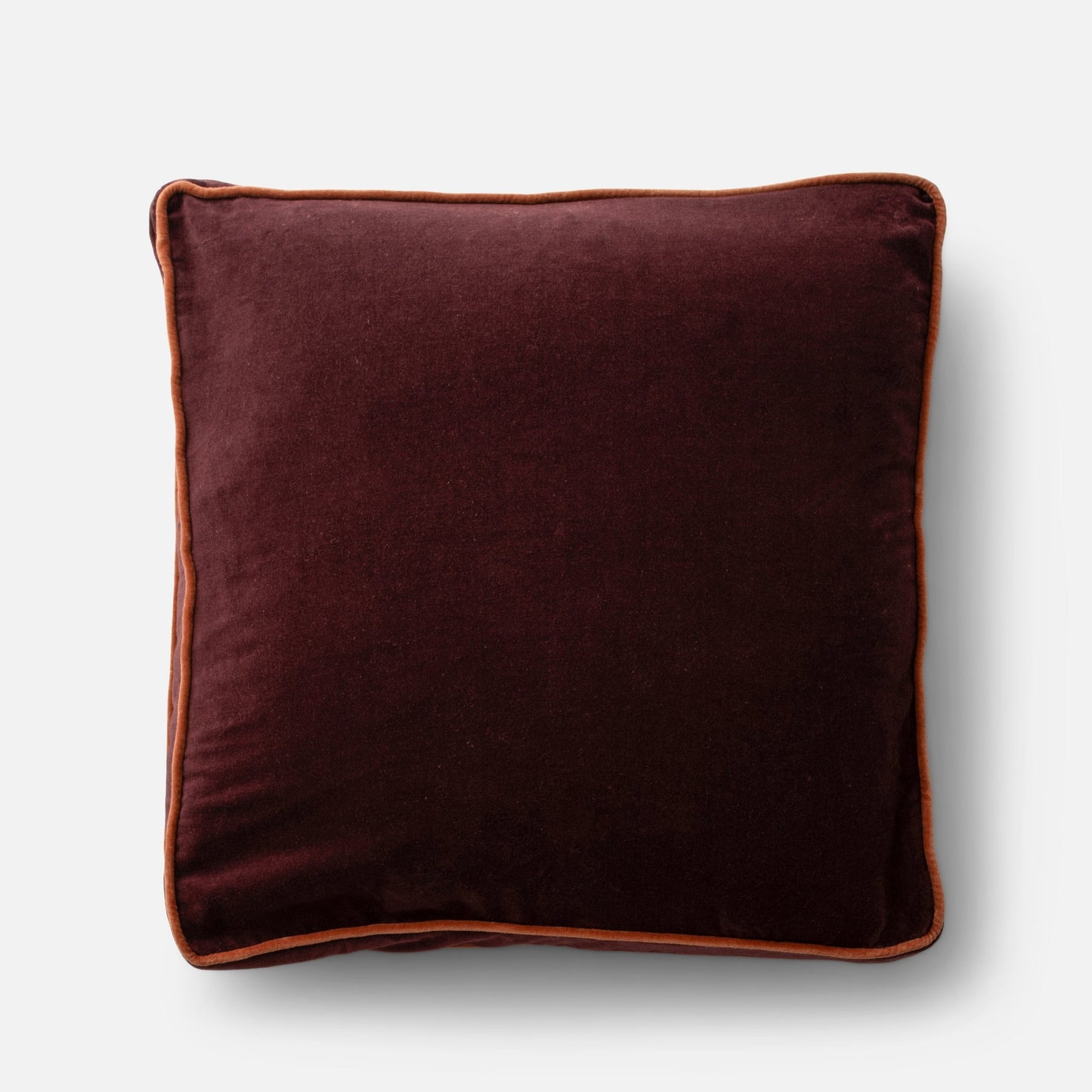 Velvet Piped Pillow Cover