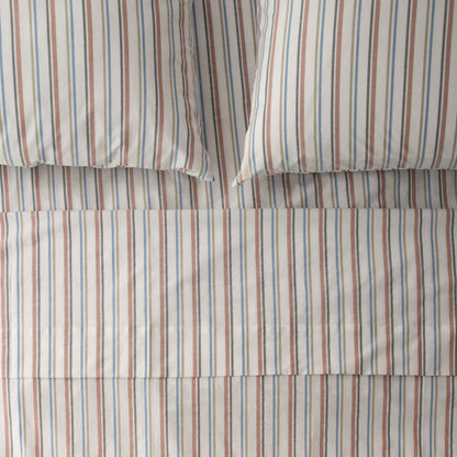 Fresh Stripe Percale Pillow Case, Set of 2