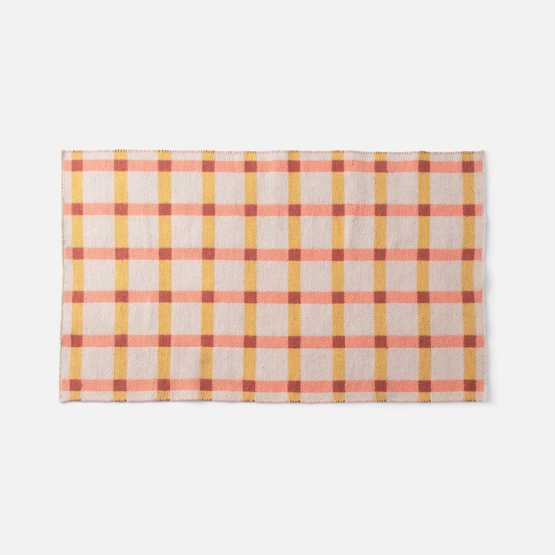 Plaid Wool Rug