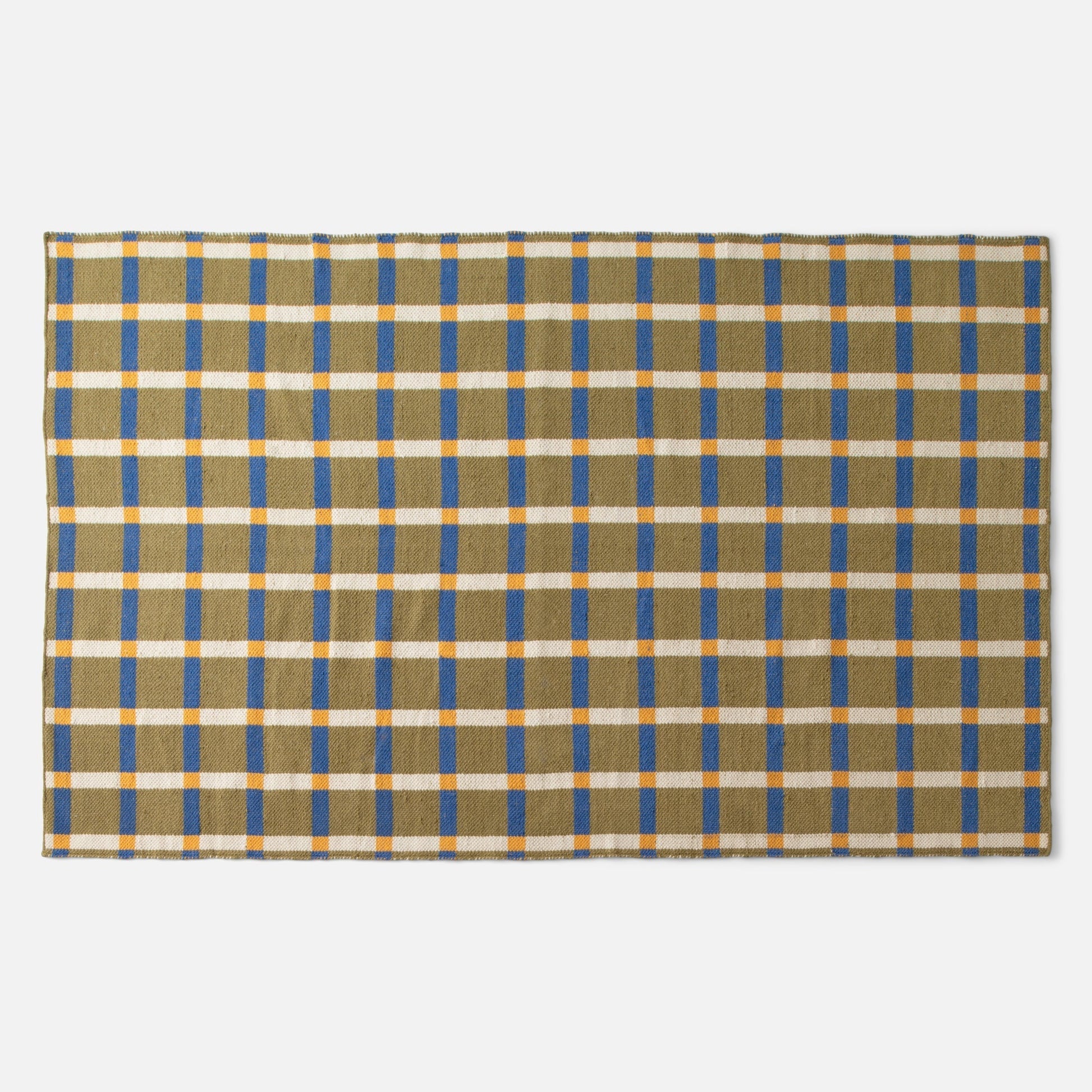 Plaid Wool Rug