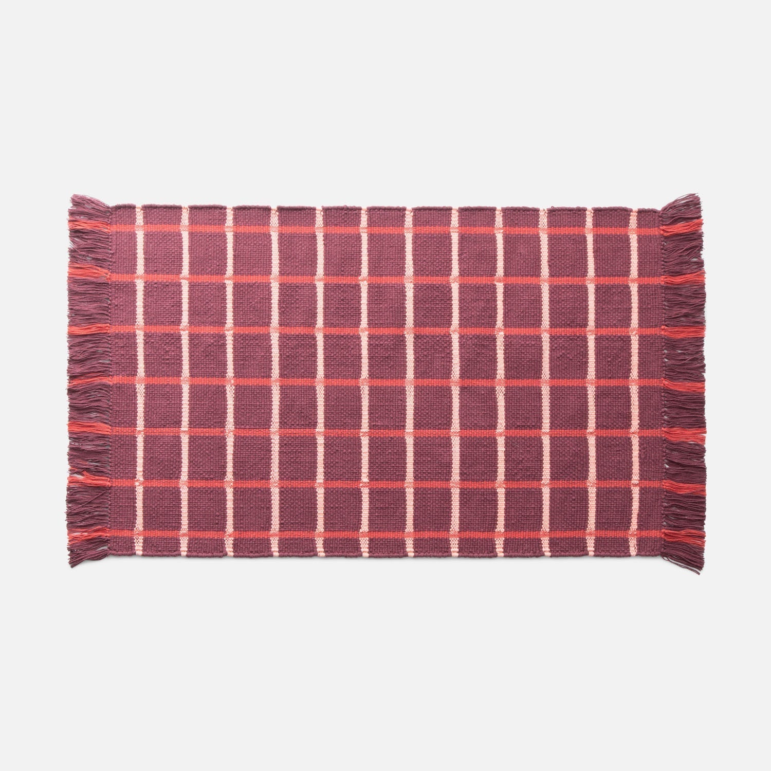 Grid Cotton Rug