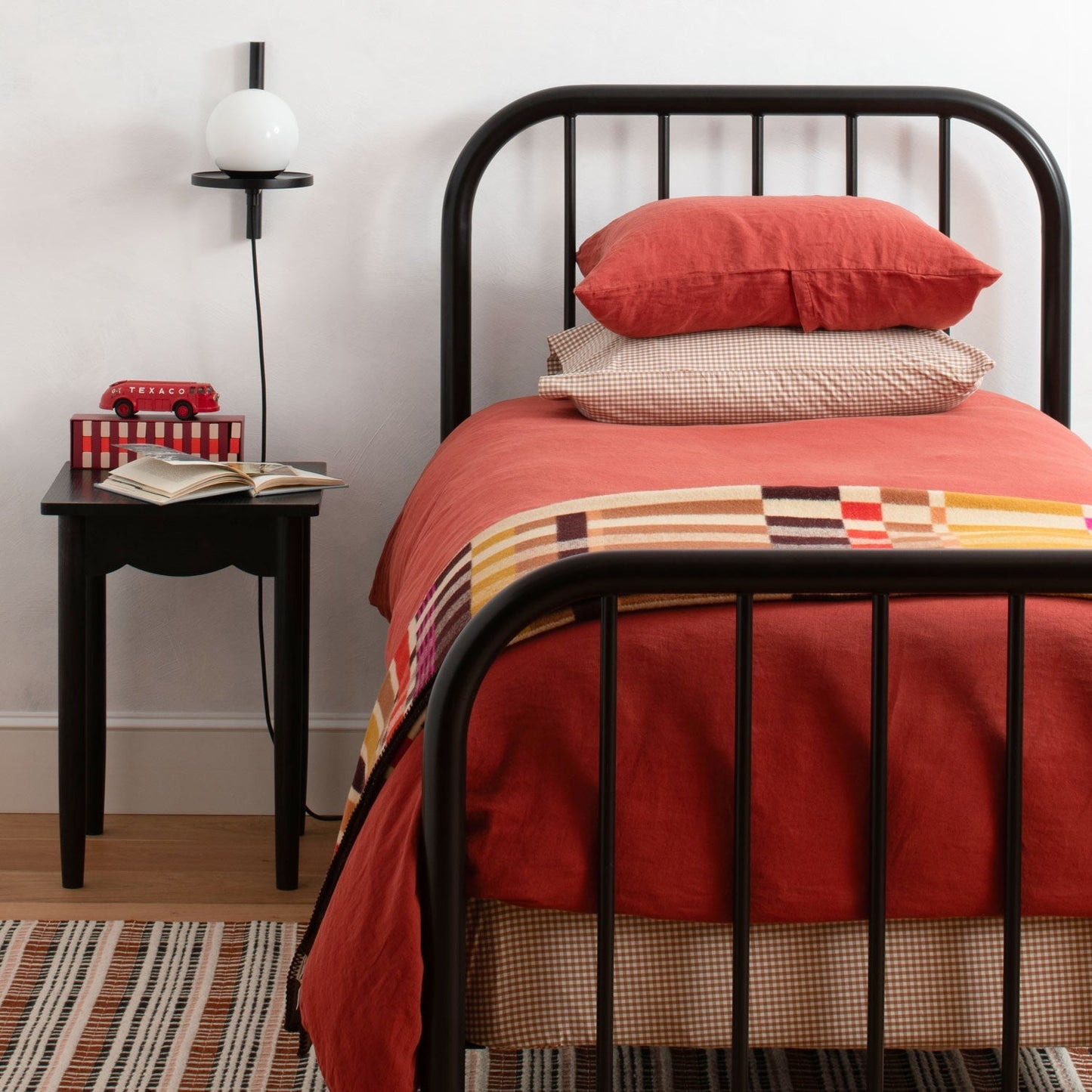Gingham Percale Sheet Set