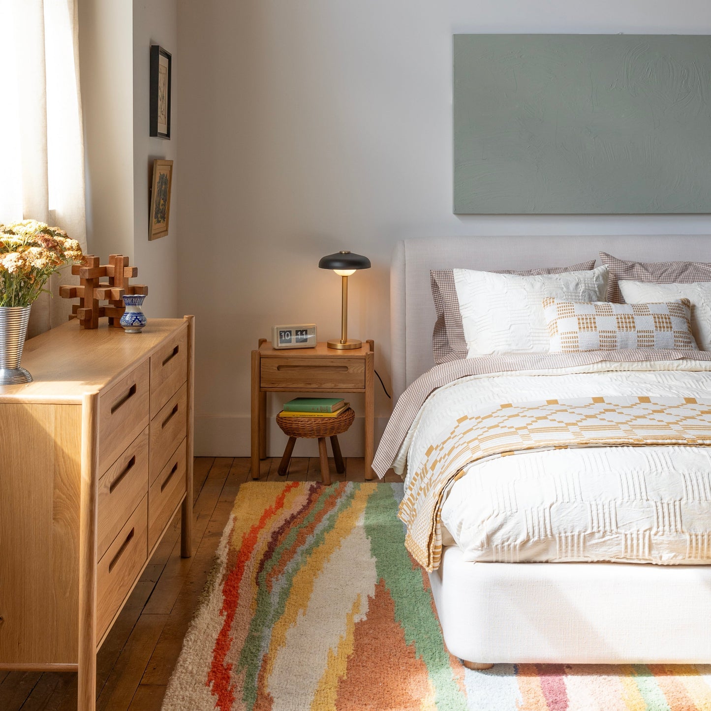 Gingham Percale Sheet Set