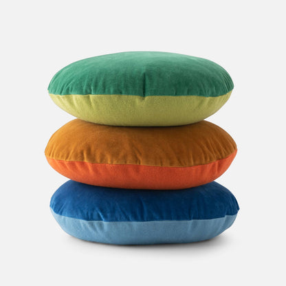 Velvet + Wool Circle Pillow
