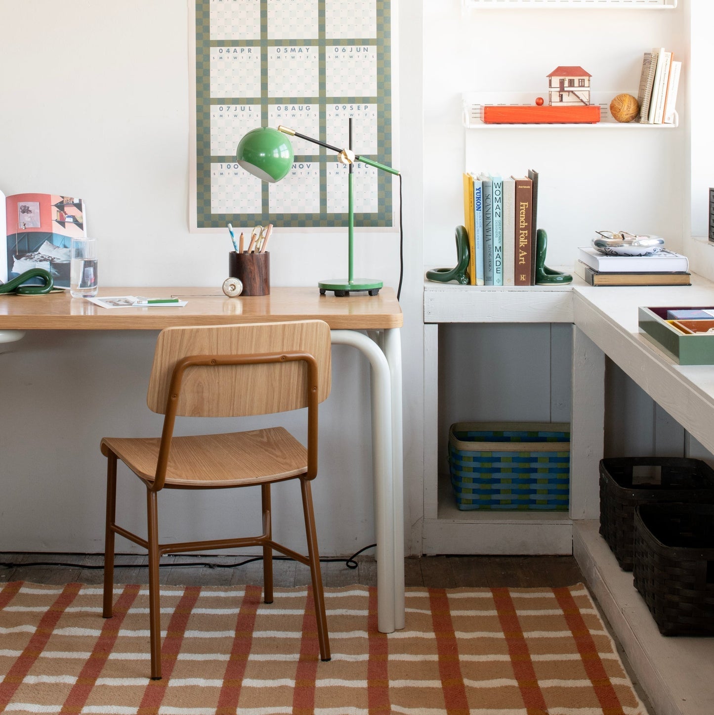 Plaid Wool Rug