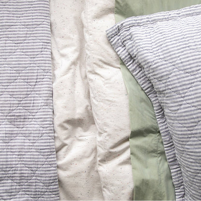 Diamond Ticking Quilted Pillow Sham