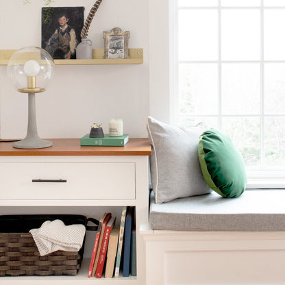 Velvet + Wool Circle Pillow