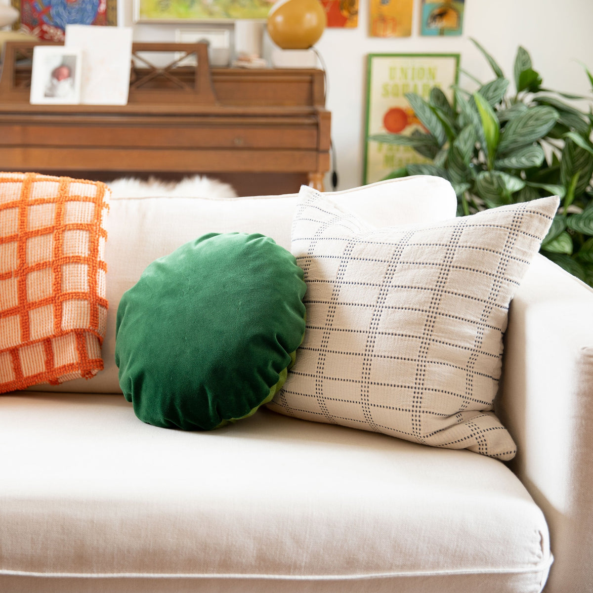 Velvet + Wool Throw Pillow