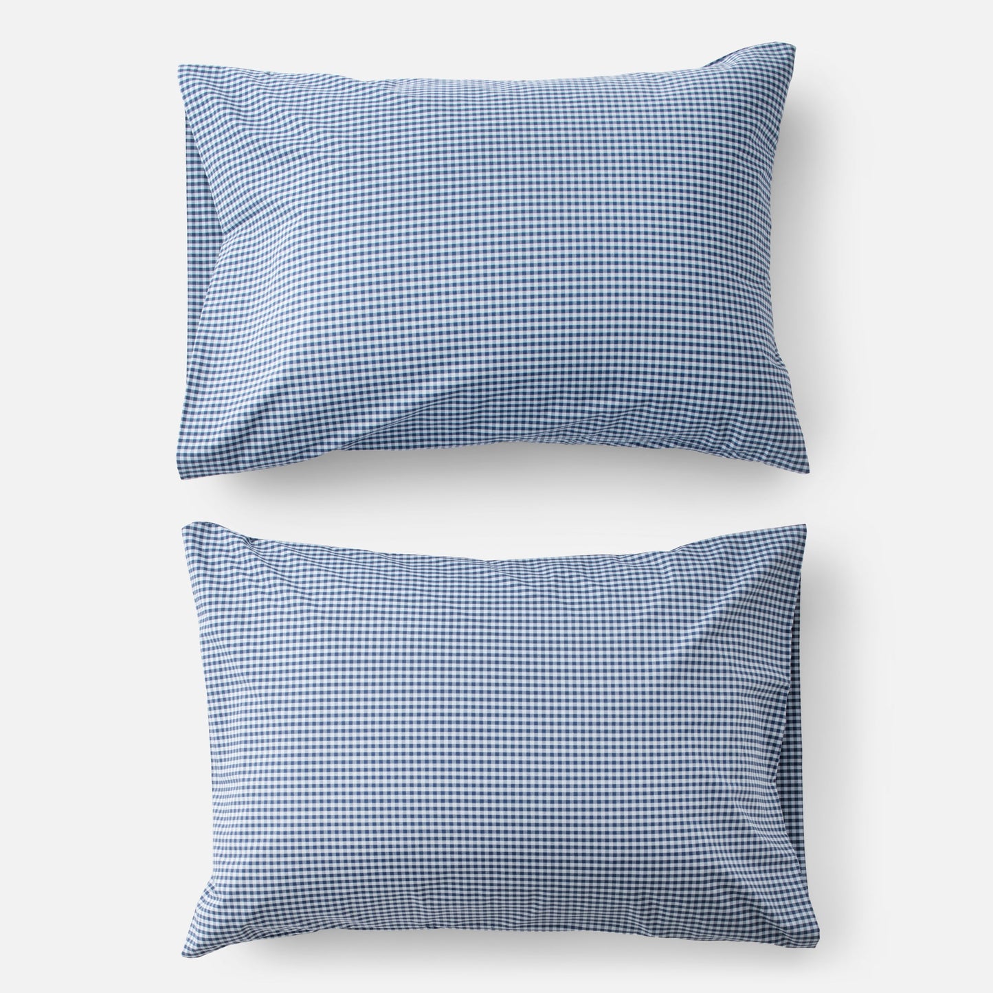Gingham Percale Pillow Case, Set of 2