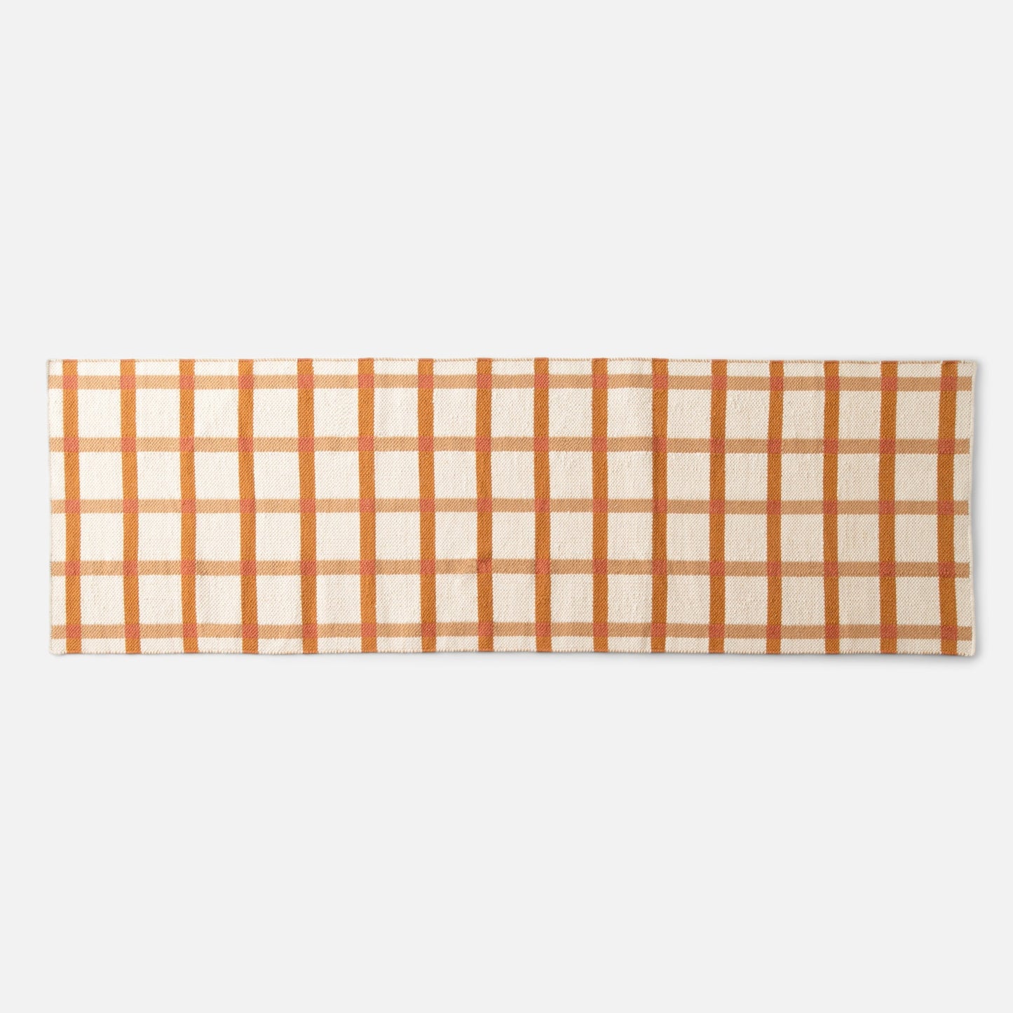 Plaid Wool Reversible Rug
