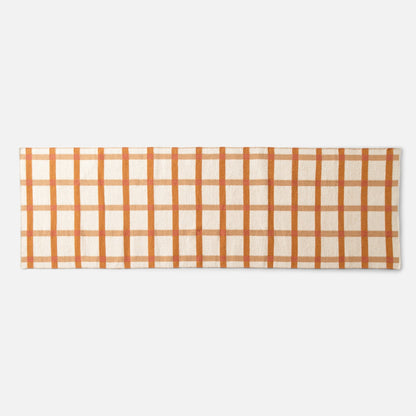 Plaid Wool Reversible Rug