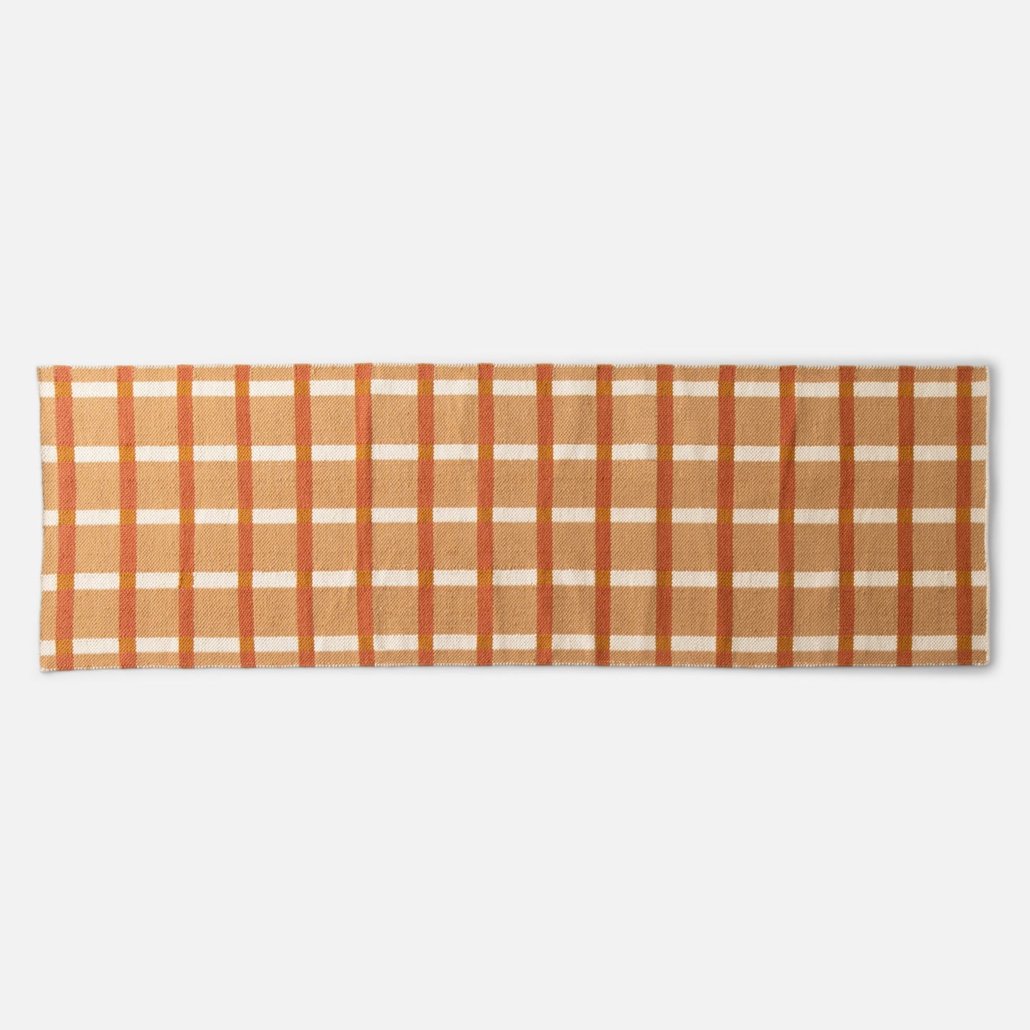 Plaid Wool Reversible Rug