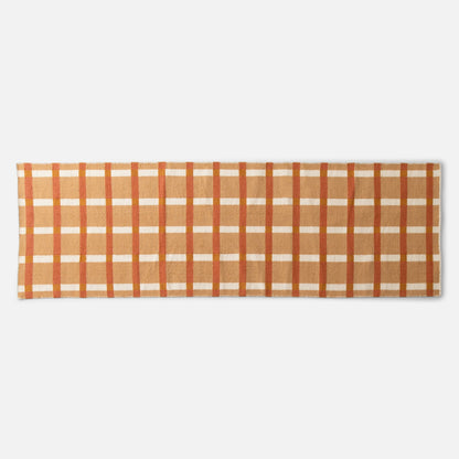 Plaid Wool Reversible Rug