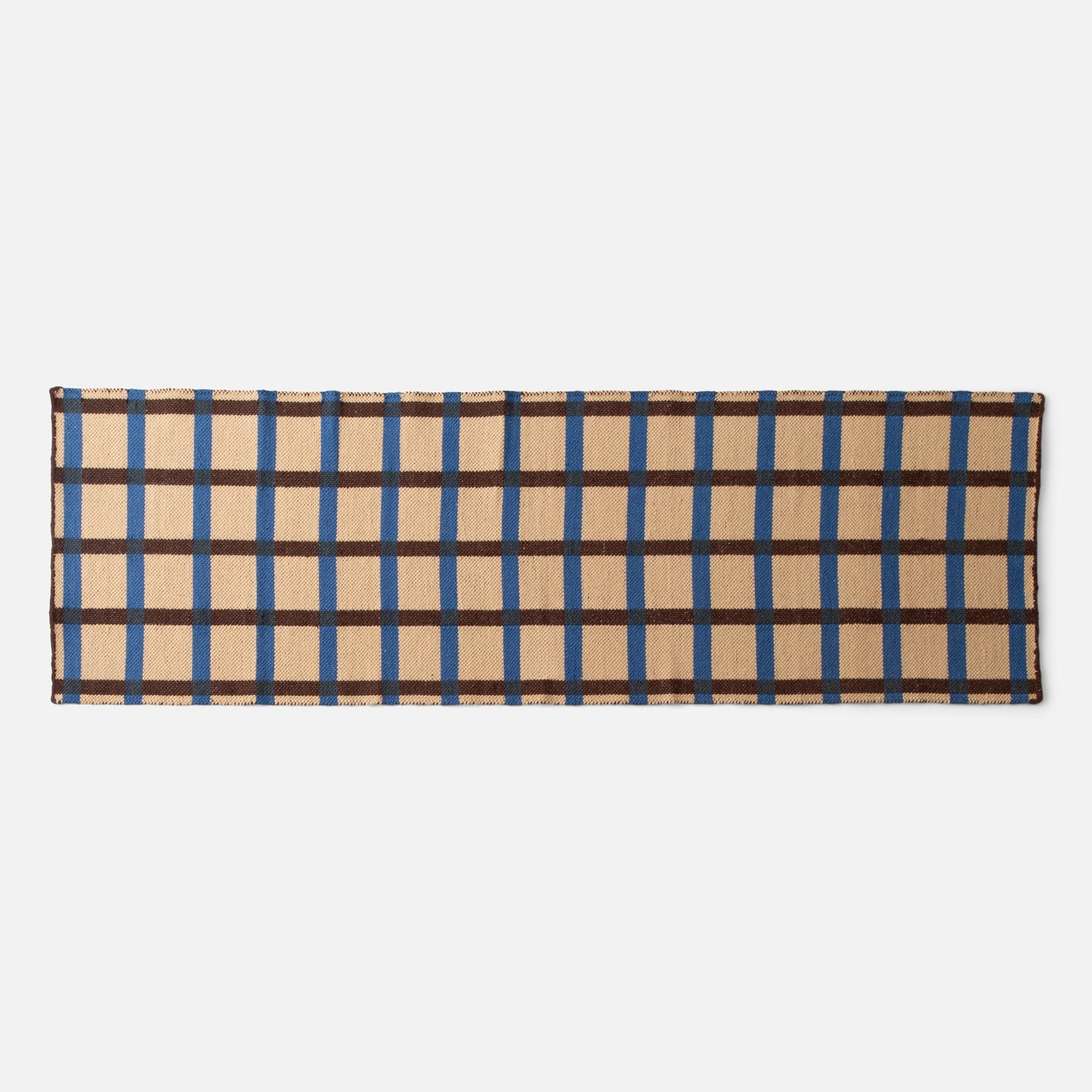 Plaid Wool Reversible Rug