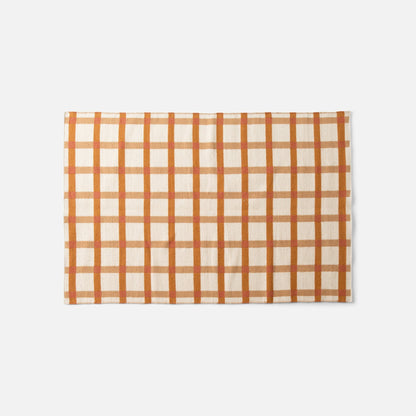 Plaid Wool Reversible Rug