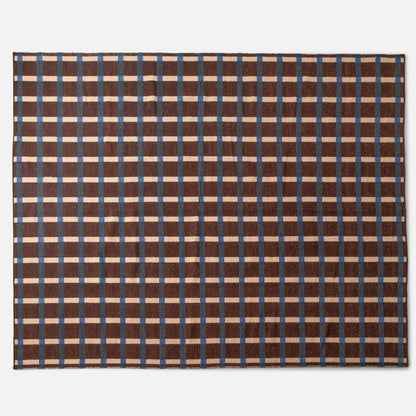 Plaid Wool Reversible Rug