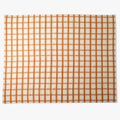 Plaid Wool Reversible Rug