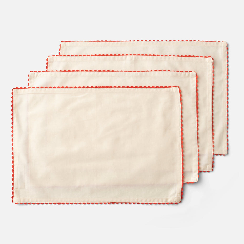 Linen Hemstitch Placemats - Set of 4 — The Horseshoe Crab