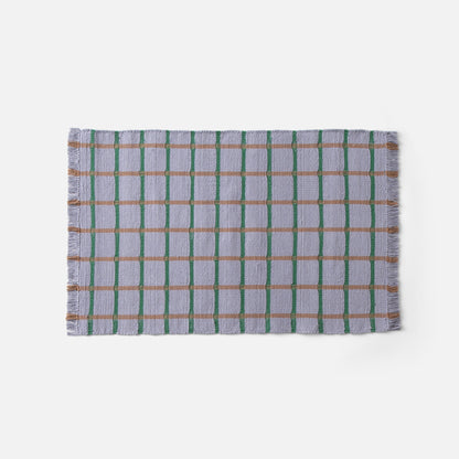 Cotton Grid Flatweave Rug