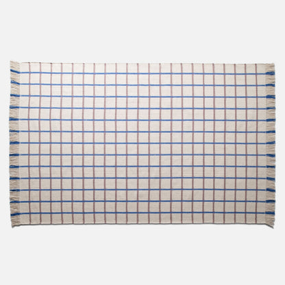 Cotton Grid Flatweave Rug