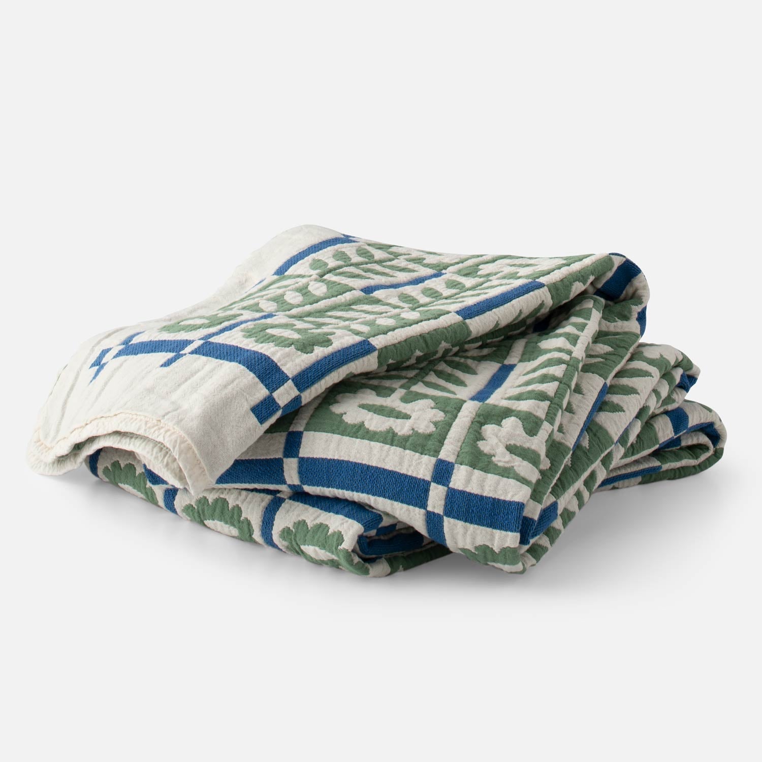 Stillwater Floral Quilt::Juniper::Main