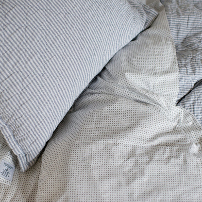 Diamond Ticking Quilted Pillow Sham::diamond ticking olive::hover