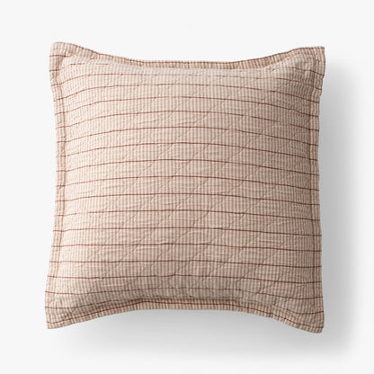 Diamond Ticking Quilted Pillow Sham