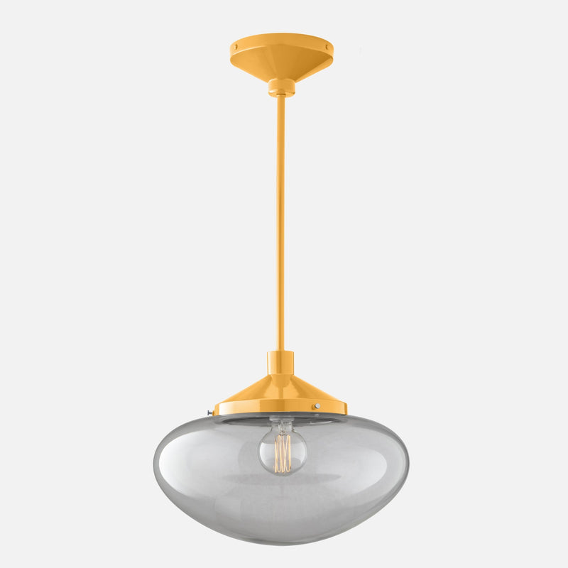 Silio - 1 light brushed brass and opal pendant