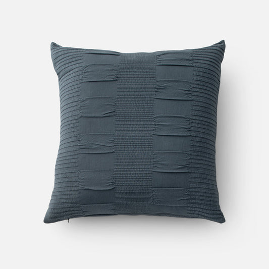 Top view of Pintuck Pillow showcasing central pintuck texture and horizontal pleats on white background