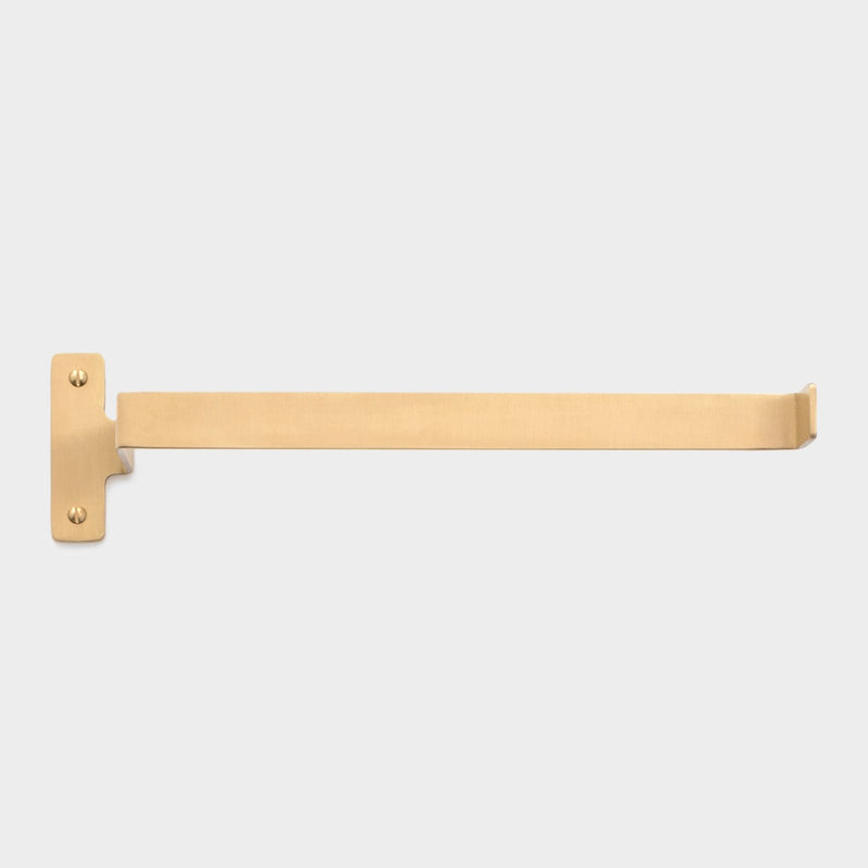 Nicolai Paper Towel Holder in Natural Brass by Schoolhouse