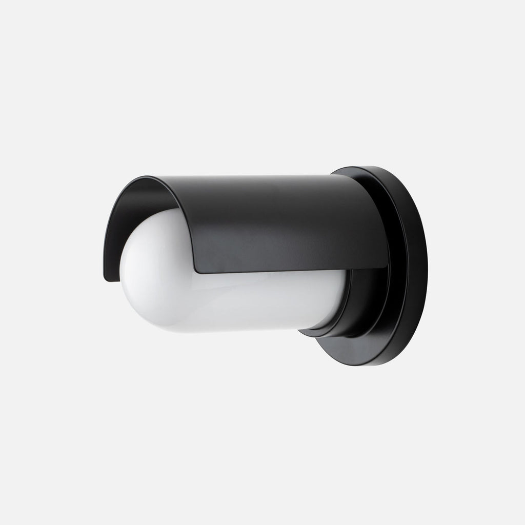 Bower Indoor/Outdoor Wall Sconce::Satin Black::Main