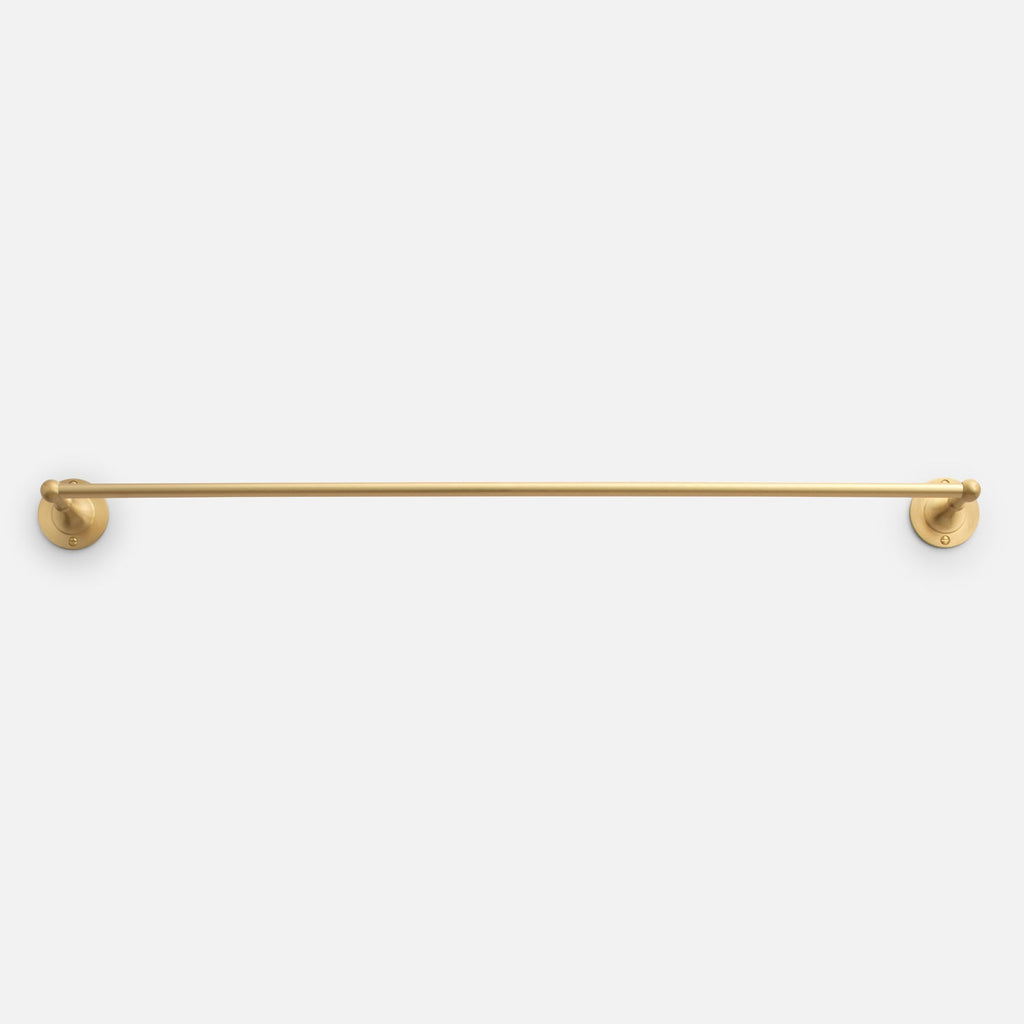 30 Solid Brass Towel Bar Brass and Polished Chrome