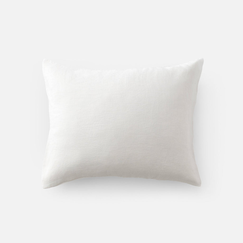Natural Linen Pillow Sham Black Piping