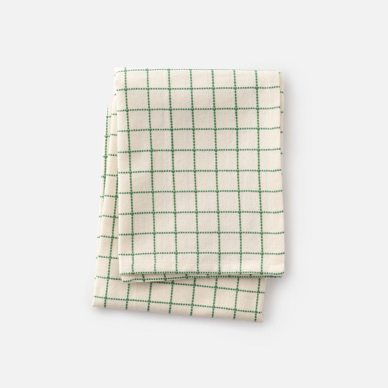Hotel Tea Towel - 100% Cotton - 46x72cm - Green Border