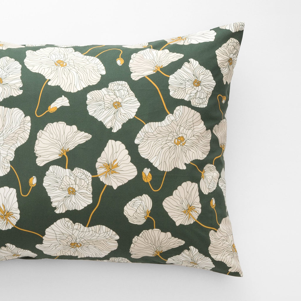 Blooms Pillow in Soft Green