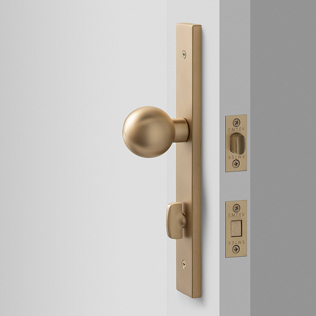 Brass Rome Small Door Set with Cylinder Knob – Schoolhouse